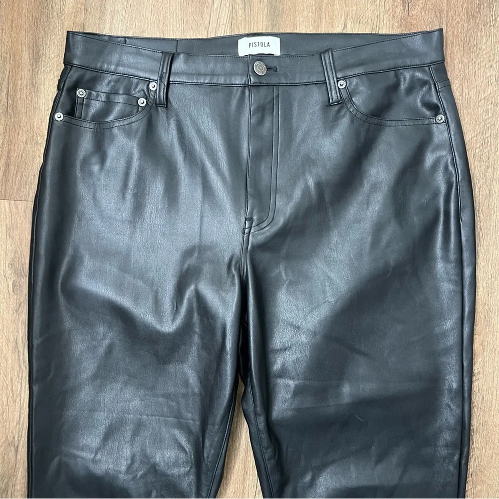 Pistola Lennon High Rise Cropped Boot‎ Pant in Slate Black